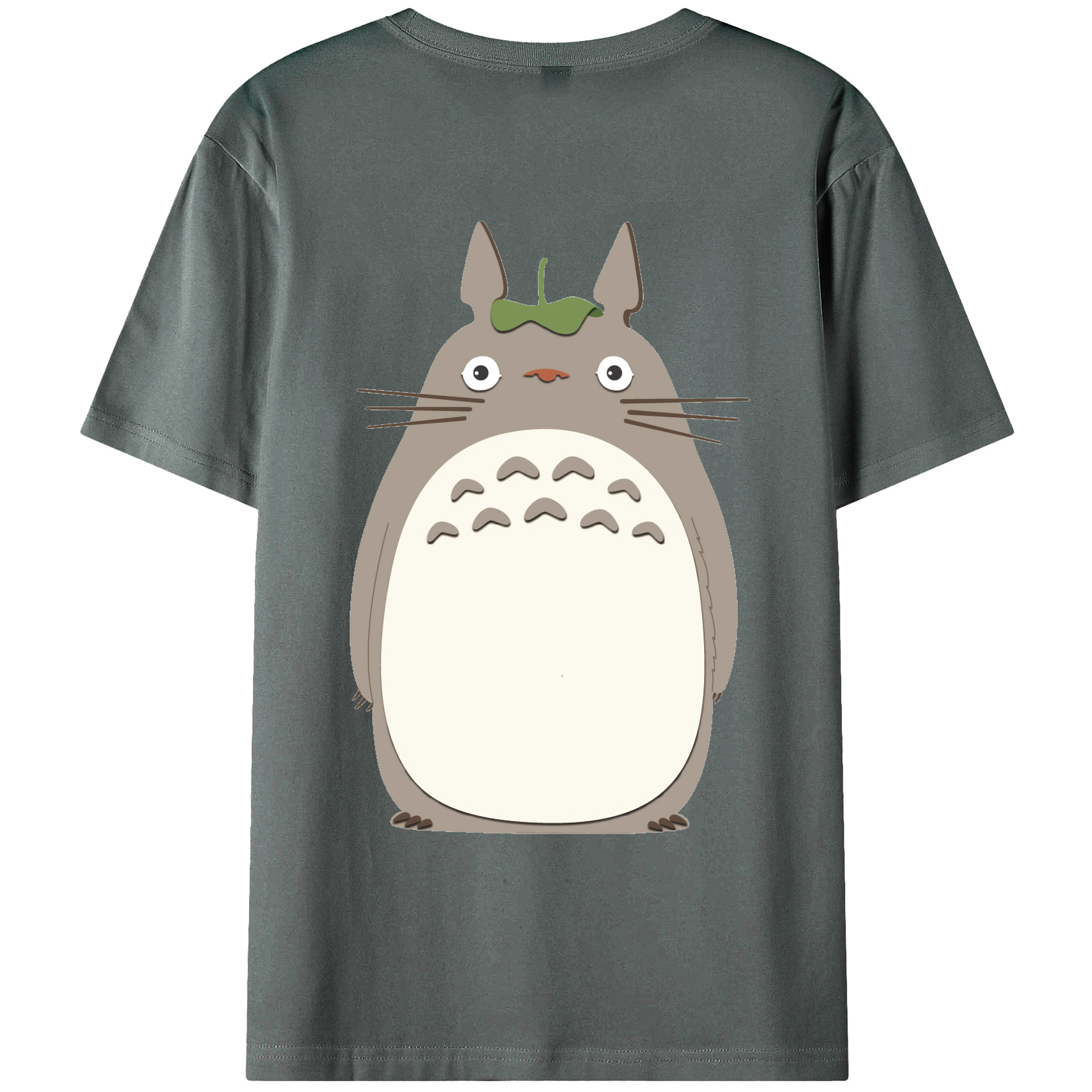 （画像用） となりのトトロ 草壁メイ 草壁サツキ My Neighbor Totoro Satsuki Kusakabe Mei Kusakabe 綿100％ メンズ半袖Tシャツ（バックプリント） 通気性
